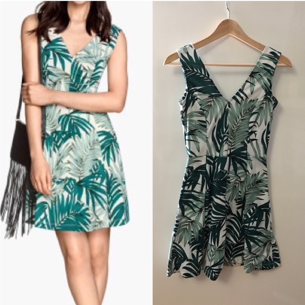 H&M Palm Leaf Print Dress